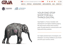 Tablet Screenshot of gajadigital.com